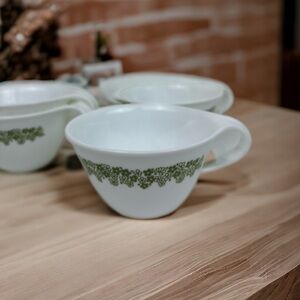 Set Of 5 Corelle Spring Blossom Tea Cup vintage boho